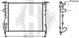 Diederichs DCM2909 - Радиатор, охлаждане на двигателя vvparts.bg