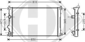 Diederichs DCM2903 - Радиатор, охлаждане на двигателя vvparts.bg