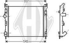 Diederichs DCM2932 - Радиатор, охлаждане на двигателя vvparts.bg