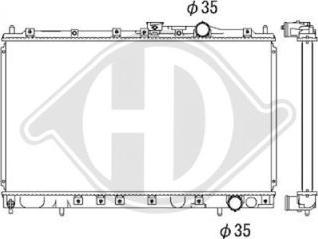 Diederichs DCM2459 - Радиатор, охлаждане на двигателя vvparts.bg