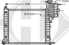 Diederichs DCM2402 - Радиатор, охлаждане на двигателя vvparts.bg