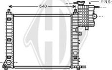 Diederichs DCM2410 - Радиатор, охлаждане на двигателя vvparts.bg