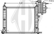 Diederichs DCM2411 - Радиатор, охлаждане на двигателя vvparts.bg