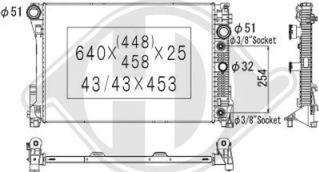 Diederichs DCM2422 - Радиатор, охлаждане на двигателя vvparts.bg