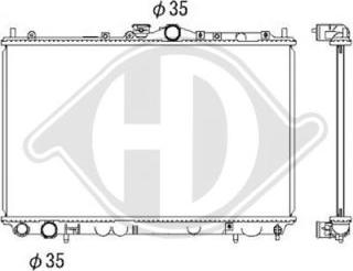 Diederichs DCM2470 - Радиатор, охлаждане на двигателя vvparts.bg