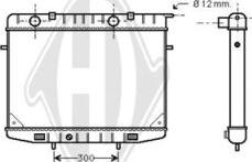 Diederichs DCM2598 - Радиатор, охлаждане на двигателя vvparts.bg