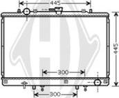 Diederichs DCM2504 - Радиатор, охлаждане на двигателя vvparts.bg