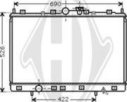 Diederichs DCM2517 - Радиатор, охлаждане на двигателя vvparts.bg