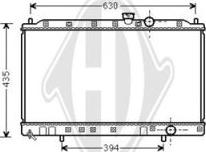 Diederichs DCM2539 - Радиатор, охлаждане на двигателя vvparts.bg