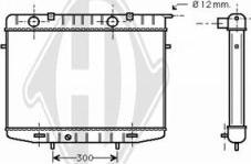 Diederichs DCM2609 - Радиатор, охлаждане на двигателя vvparts.bg