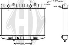 Diederichs DCM2610 - Радиатор, охлаждане на двигателя vvparts.bg