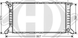 Diederichs DCM2050 - Радиатор, охлаждане на двигателя vvparts.bg