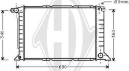 Diederichs DCM2062 - Радиатор, охлаждане на двигателя vvparts.bg
