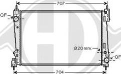 Diederichs DCM2006 - Радиатор, охлаждане на двигателя vvparts.bg