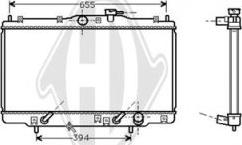 Diederichs DCM2149 - Радиатор, охлаждане на двигателя vvparts.bg