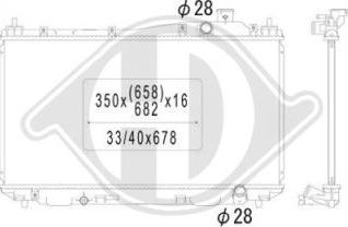 Diederichs DCM2159 - Радиатор, охлаждане на двигателя vvparts.bg