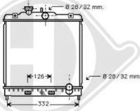 Diederichs DCM2155 - Радиатор, охлаждане на двигателя vvparts.bg