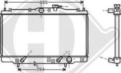 Diederichs DCM2150 - Радиатор, охлаждане на двигателя vvparts.bg