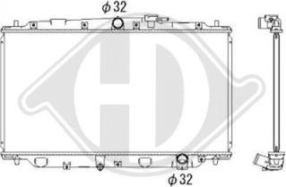 Diederichs DCM2153 - Радиатор, охлаждане на двигателя vvparts.bg