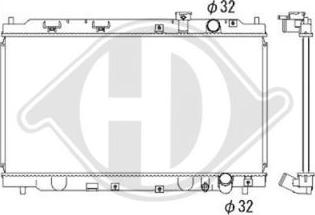 Diederichs DCM2152 - Радиатор, охлаждане на двигателя vvparts.bg