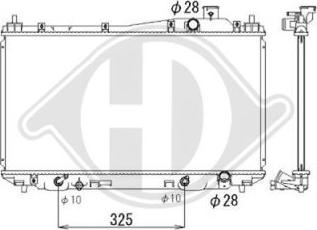 Diederichs DCM2160 - Радиатор, охлаждане на двигателя vvparts.bg