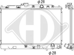 Diederichs DCM2136 - Радиатор, охлаждане на двигателя vvparts.bg