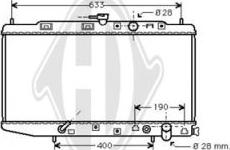 Diederichs DCM2138 - Радиатор, охлаждане на двигателя vvparts.bg