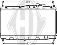 Diederichs DCM2128 - Радиатор, охлаждане на двигателя vvparts.bg