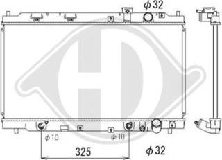 Diederichs DCM2174 - Радиатор, охлаждане на двигателя vvparts.bg