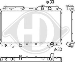 Diederichs DCM2175 - Радиатор, охлаждане на двигателя vvparts.bg