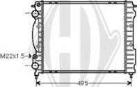 Diederichs DCM2860 - Радиатор, охлаждане на двигателя vvparts.bg