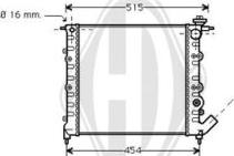 Diederichs DCM2833 - Радиатор, охлаждане на двигателя vvparts.bg