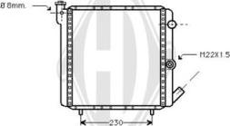 Diederichs DCM2829 - Радиатор, охлаждане на двигателя vvparts.bg