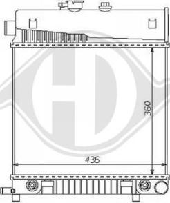 Diederichs DCM2345 - Радиатор, охлаждане на двигателя vvparts.bg