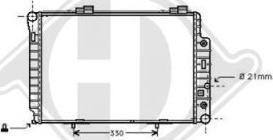 Diederichs DCM2343 - Радиатор, охлаждане на двигателя vvparts.bg