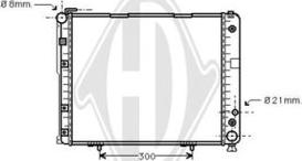 Diederichs DCM2356 - Радиатор, охлаждане на двигателя vvparts.bg