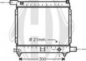 Diederichs DCM2357 - Радиатор, охлаждане на двигателя vvparts.bg