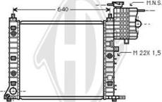 Diederichs DCM2369 - Радиатор, охлаждане на двигателя vvparts.bg