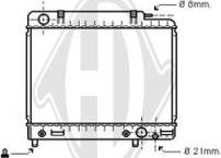 Diederichs DCM2309 - Радиатор, охлаждане на двигателя vvparts.bg