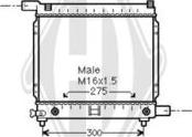 Diederichs DCM2314 - Радиатор, охлаждане на двигателя vvparts.bg