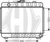 Diederichs DCM2312 - Радиатор, охлаждане на двигателя vvparts.bg