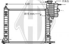 Diederichs DCM2381 - Радиатор, охлаждане на двигателя vvparts.bg