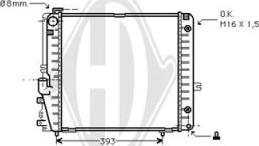 Diederichs DCM2328 - Радиатор, охлаждане на двигателя vvparts.bg