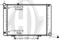 Diederichs DCM2322 - Радиатор, охлаждане на двигателя vvparts.bg