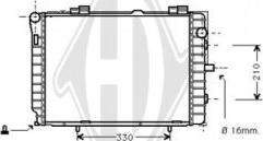 Diederichs DCM2371 - Радиатор, охлаждане на двигателя vvparts.bg