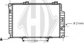 Diederichs DCM2373 - Радиатор, охлаждане на двигателя vvparts.bg