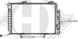 Diederichs DCM2372 - Радиатор, охлаждане на двигателя vvparts.bg