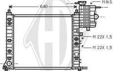 Diederichs DCM2377 - Радиатор, охлаждане на двигателя vvparts.bg