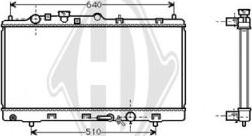 Diederichs DCM2246 - Радиатор, охлаждане на двигателя vvparts.bg