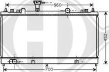 Diederichs DCM2253 - Радиатор, охлаждане на двигателя vvparts.bg